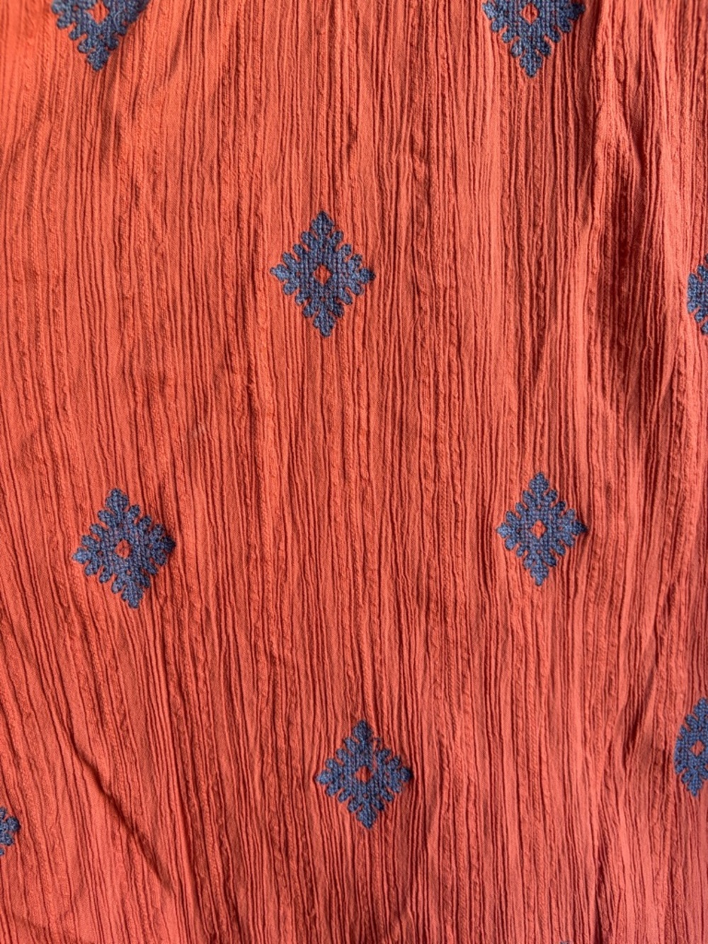 J. Jill Pure Jill Embroidered Shirtdress Size 3X in Coral Reef, Blue Lake - Picture 12 of 15